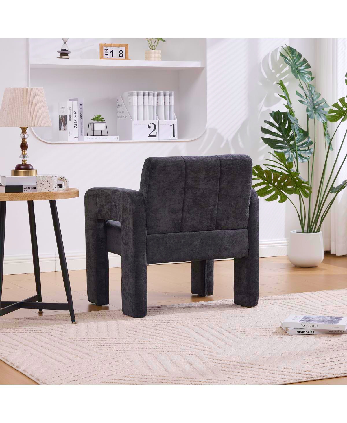 Streamdale Furniture Modern Minimalist Casual Upholstered Armchair for Living Room, Bedroom