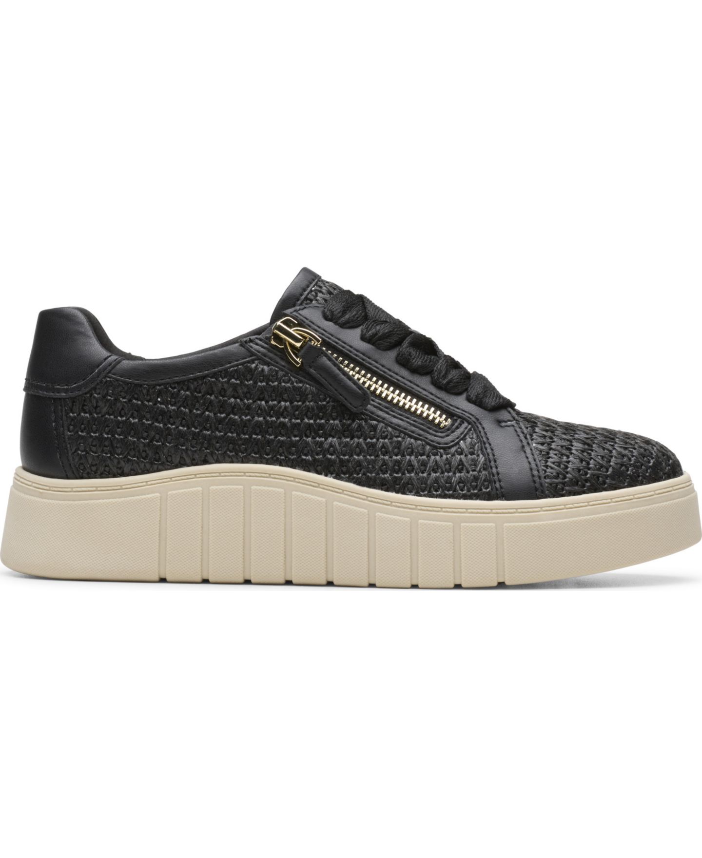 Женские кроссовки Clarks Mykah Joyfull Lace-Up, цвет: Чёрный — фото 2