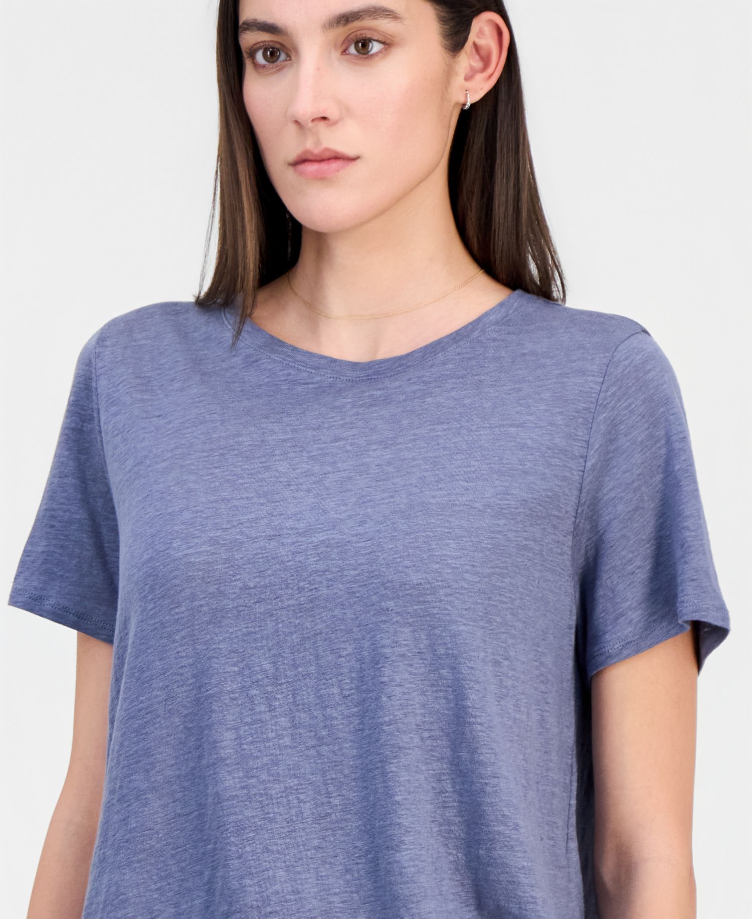 Women's Linen Jersey Crewneck T-Shirt