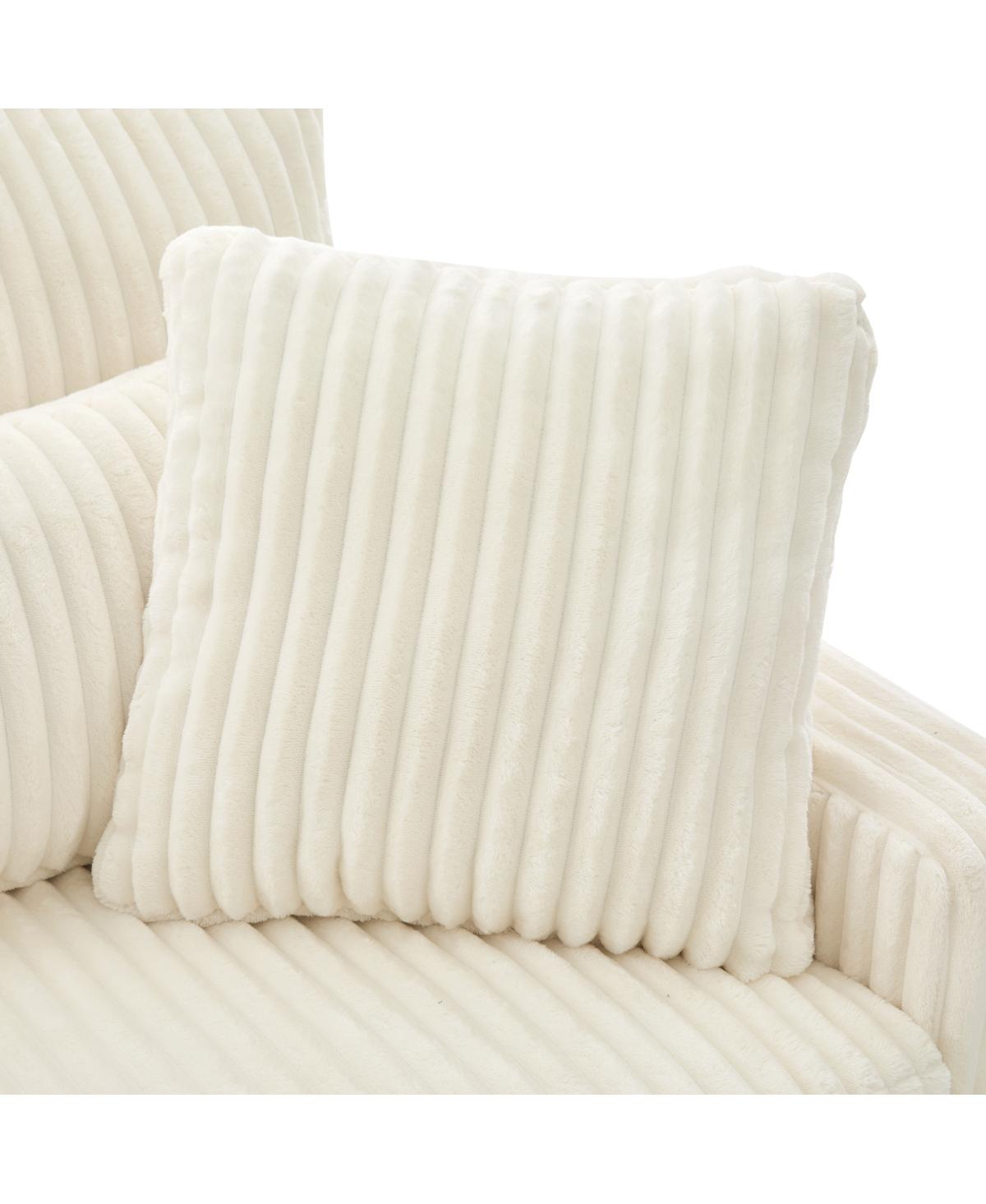 Streamdale Furniture Modern Loveseat Sofa with Four Pillows