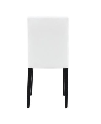  PU Dining Chair with Ergonomic Buckle Backrest