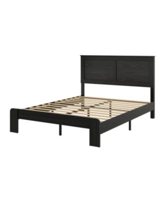 Queen Wood Platform Bed Frame - Noise Free, Easy Assembly, Under Bed Storage