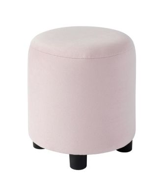 Upholstered Grounded Bed with Bedside Desk & Stool