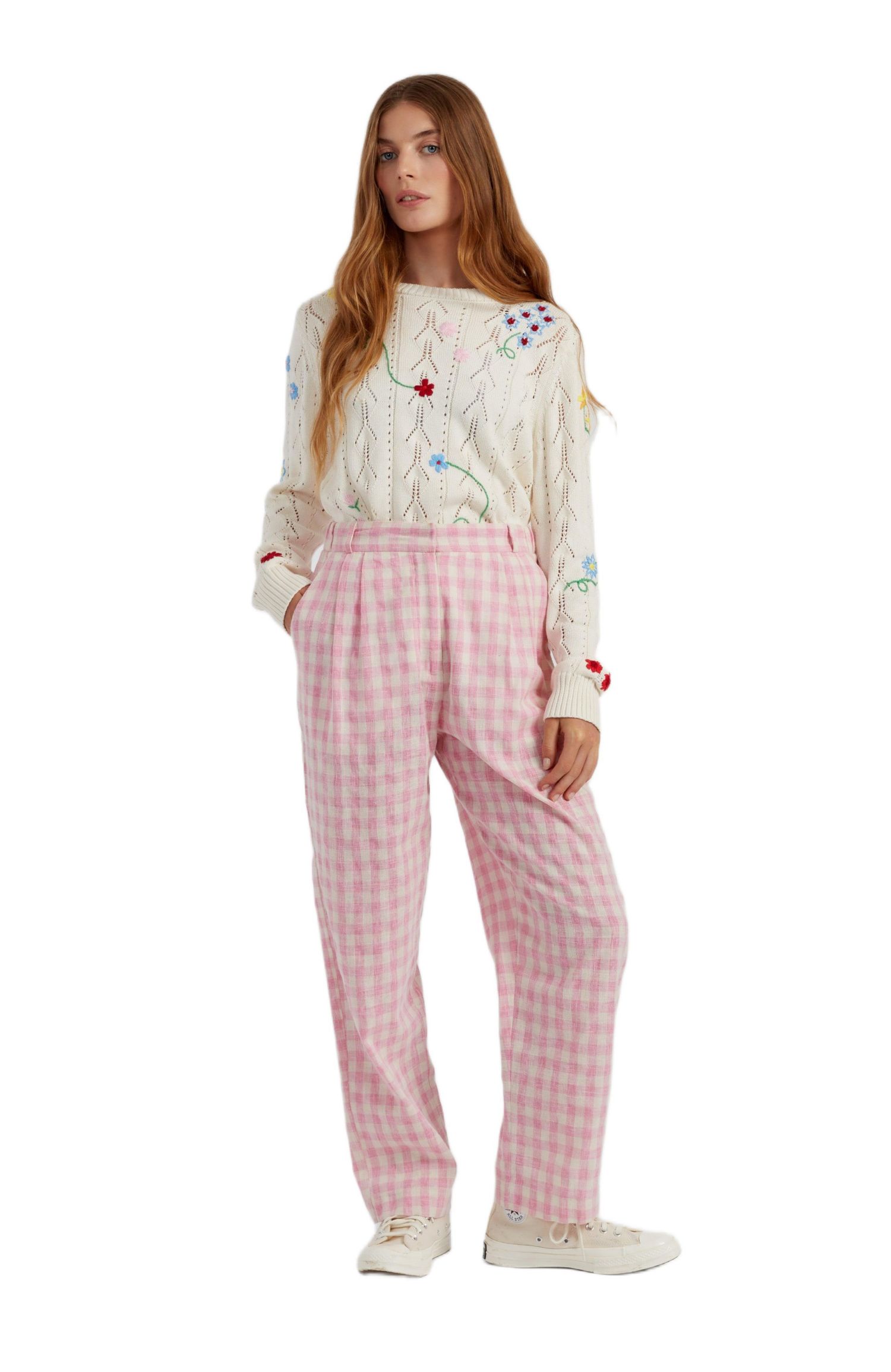 Women's Chinti and Parker Gingham Pants