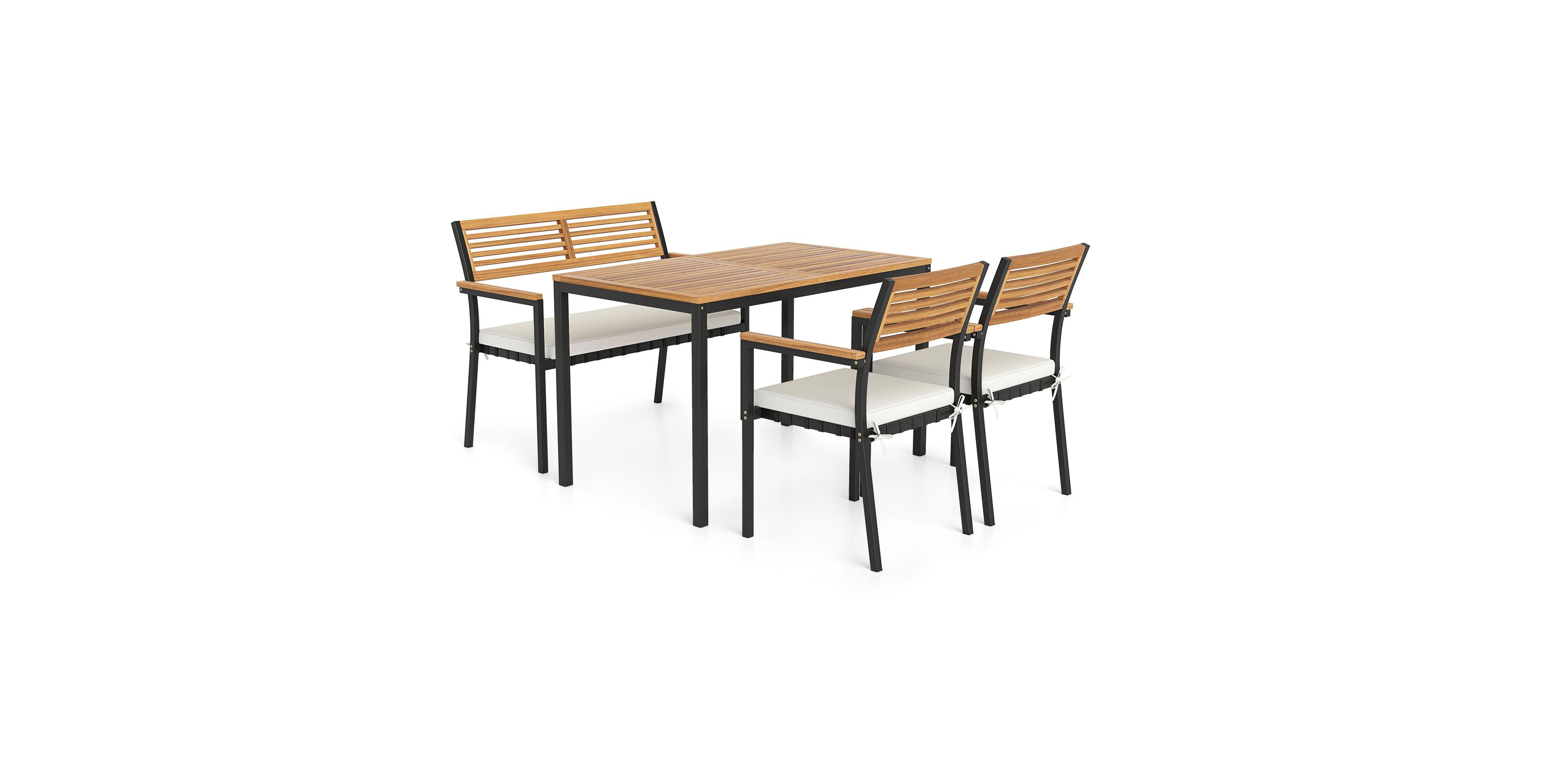 Slickblue 4-Piece Patio Furniture Set with Outdoor Dining Chairs
