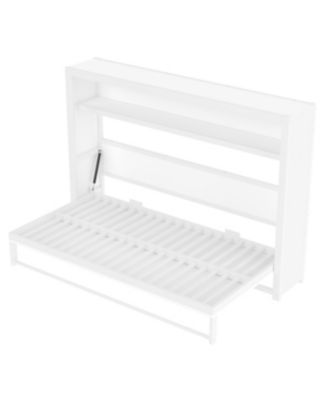 Twin Size Murphy Bed with Shelves