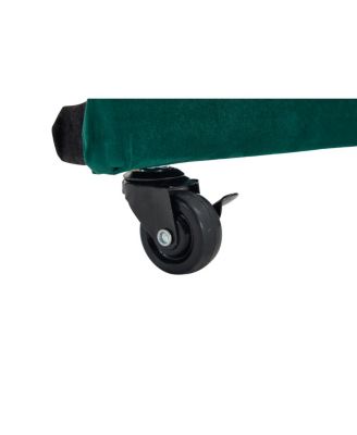  Emerald Upholstered Daybed with Trundle, Modern Diamond Grid Design