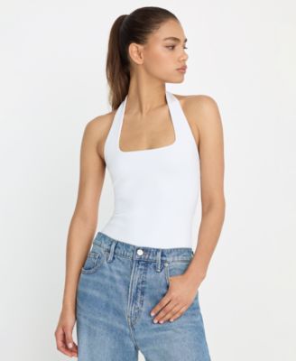 Women's Halter Square Neck Bodysuit