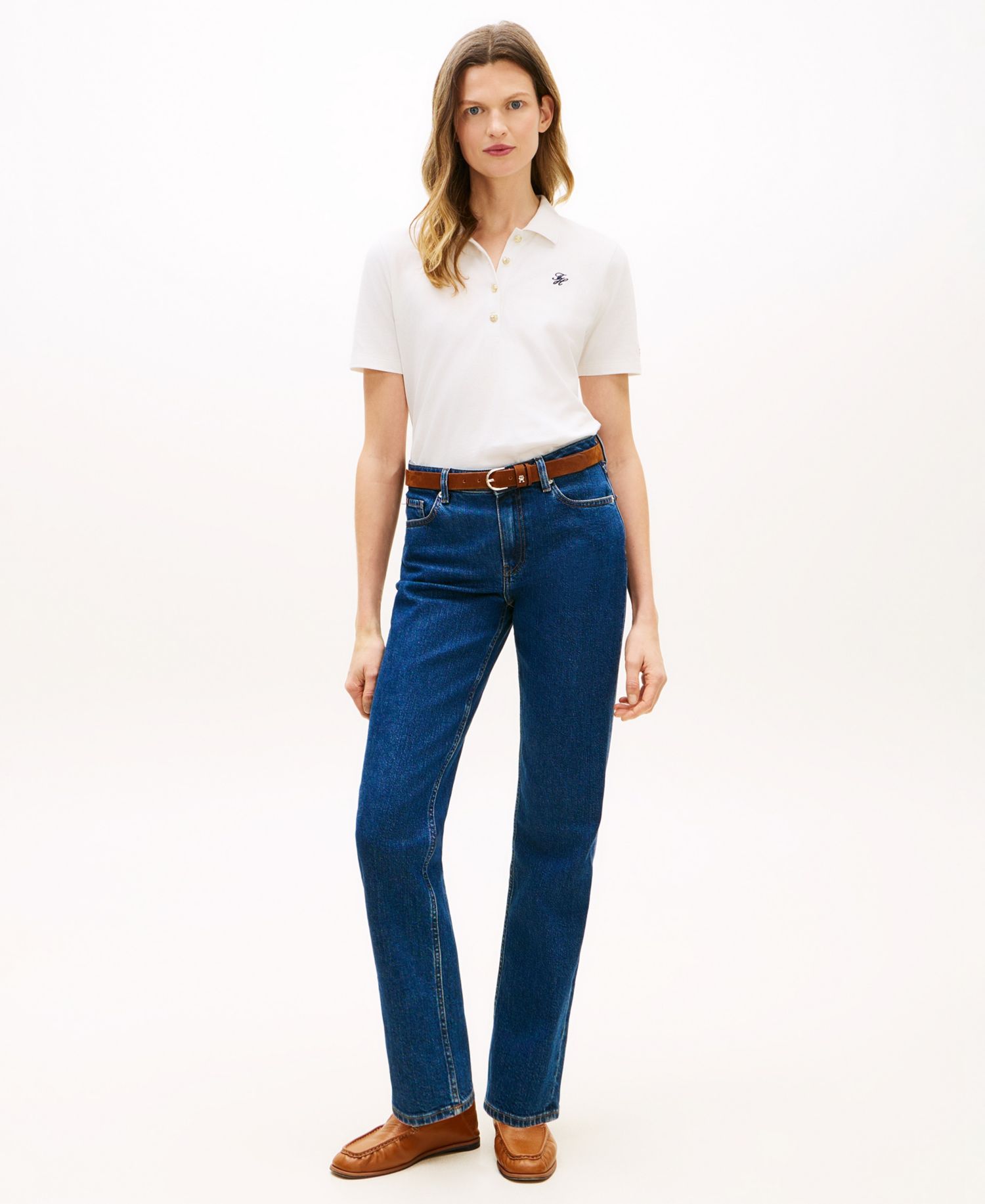 Women's Script Logo Polo T-Shirt