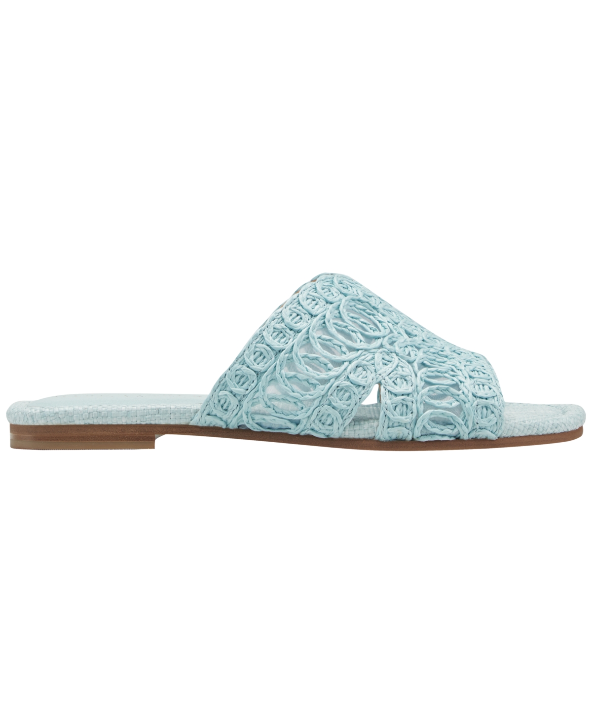 Marc Fisher Ltd Women's Nalany Lace Flat Slip-On Sandals