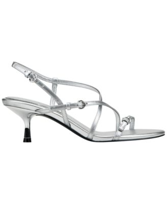 Women's Nylah Strappy Leather Kitten Heel Sandals