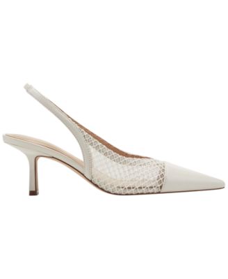 Women's Gipsi Mesh Slingback Kitten Heel Pumps
