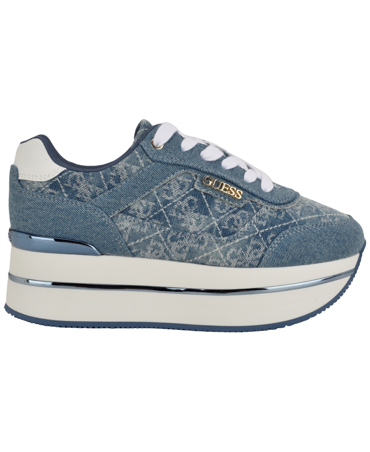 Guess Women's Hansin Double Platform Lace-Up Sneakers