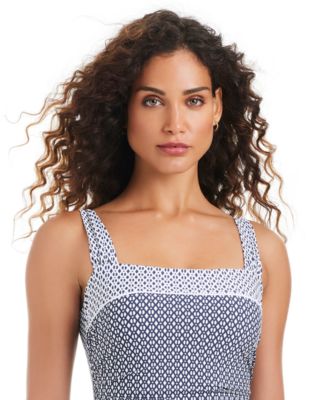 Women's Mio Block-Print One-Piece Swimsuit