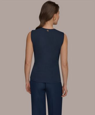 Women's Deep V-Neck Knit Top