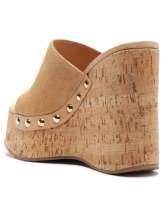 Women's Dalle Studs Slip-On Wedge Sandals