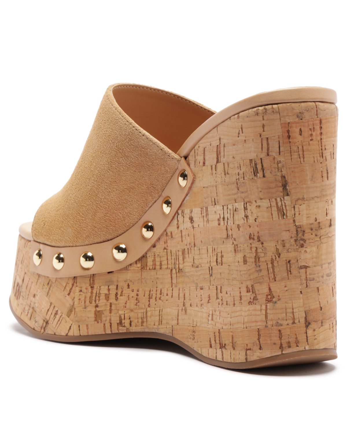 Schutz Women's Dalle Studs Slip-On Wedge Sandals