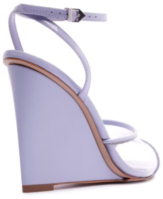 Women's Elodie Vinyl Pointed Toe Wedge Sandals