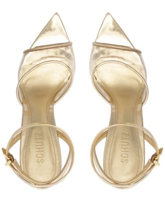 Women's Elodie Vinyl Pointed Toe Wedge Sandals