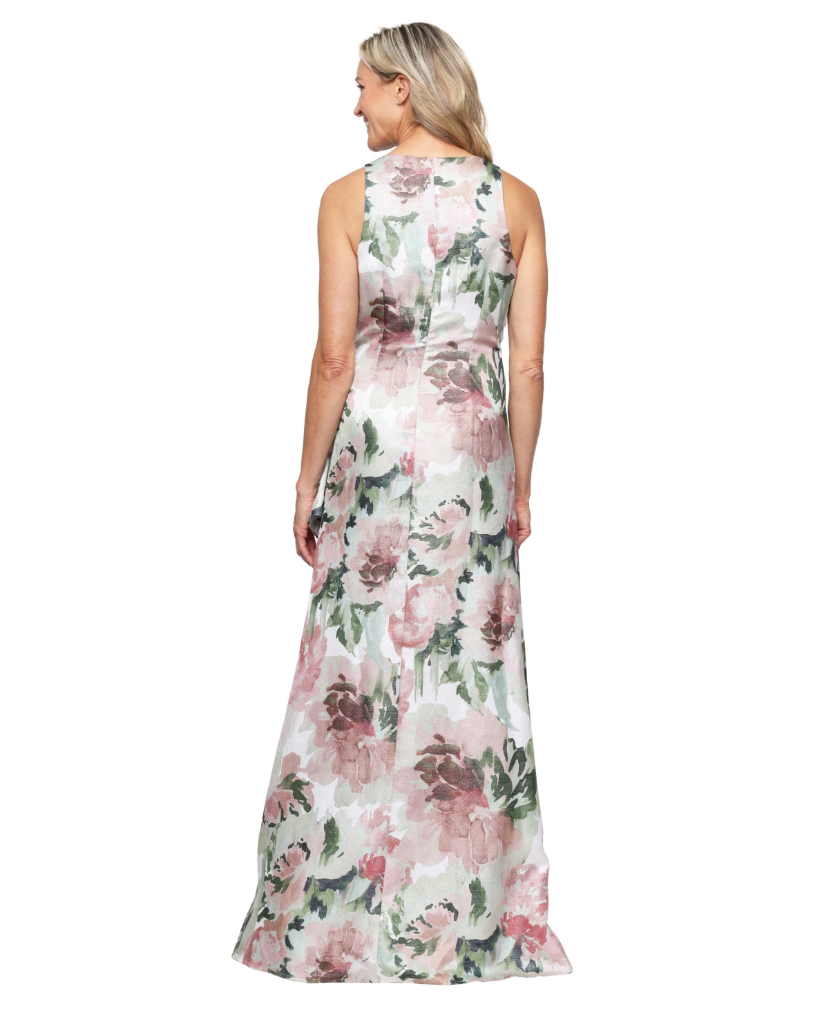 Alex Evenings Women's Sleeveless Shimmer Ball Gown