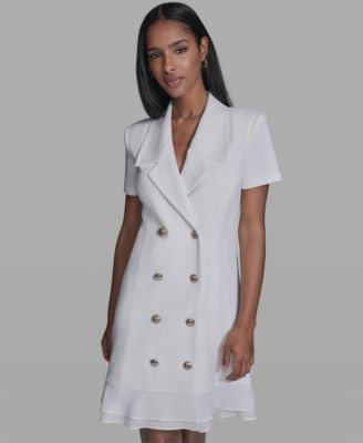 Women's Short-Sleeve Blazer Dress
