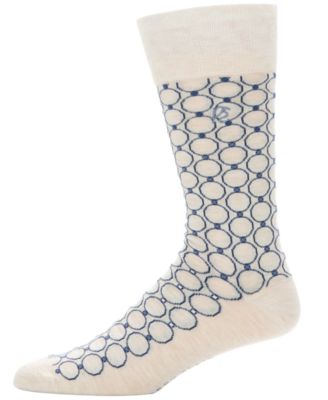 Men's Patterned Medallion Crew Socks