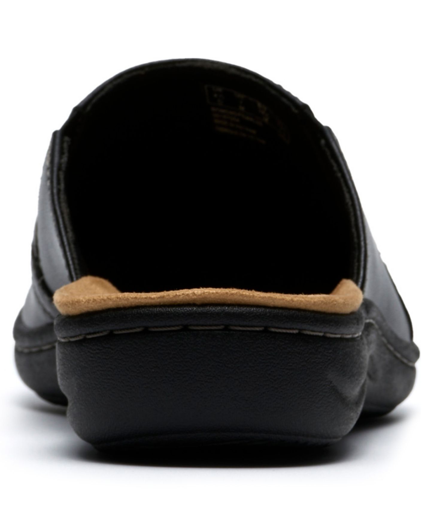 Женские сабо Clarks Laurieann Lux Slip-On Mules, цвет: Чёрный кожаный — фото 3