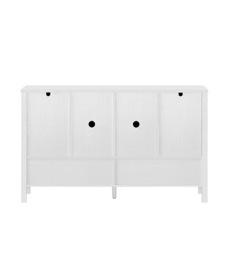 Streamdale 55.1" 4-Door Storage Sideboard with Open Shelf & Adjustable Shelves