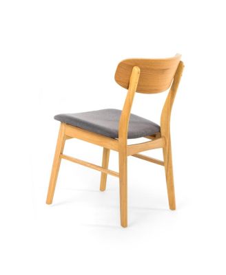 5-Piece Dining Table Set with Solid Wood Frame Table and 4 Upholstered Chairs