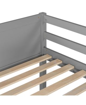 Solid Wood Twin Size Loft Bed with Ladder