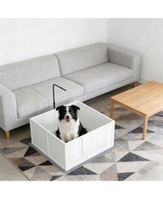 Spacious Whelping Box for Dogs in White