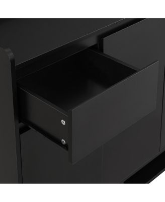 Sleek Shoe Cabinet with Adjustable Shelves, Minimalist Organizer