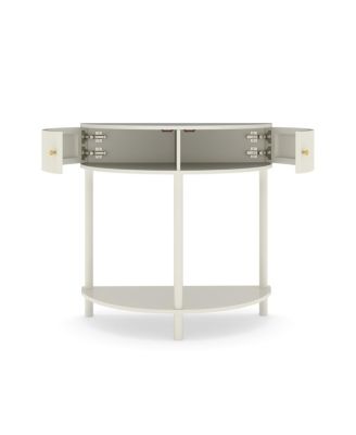 Artisan Wave Demi-Lune Console Table