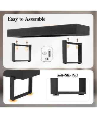 Streamdale Wood Bench for Bedroom, Farmhouse Kitchen Table Benches, Modern Shoe Bench