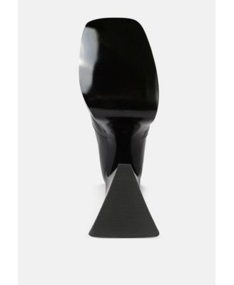 Womens Frosty High Platform Block Heel Chelsea Boot