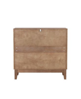 31.5-inch geometric sideboard with 2 doors and adjustable shelves.