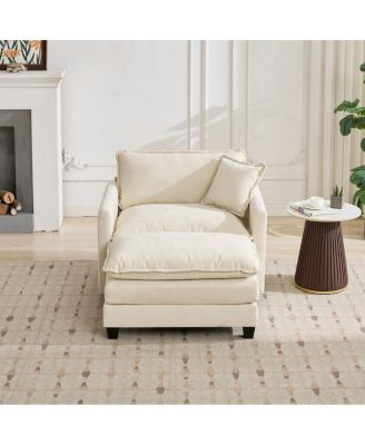 Cloud Sofa Ottoman, Modern Sectional Couch for Living Room