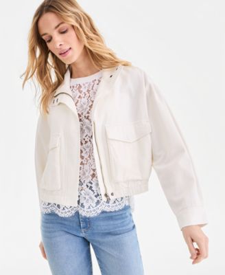 Women's Denim Bomber Jacket