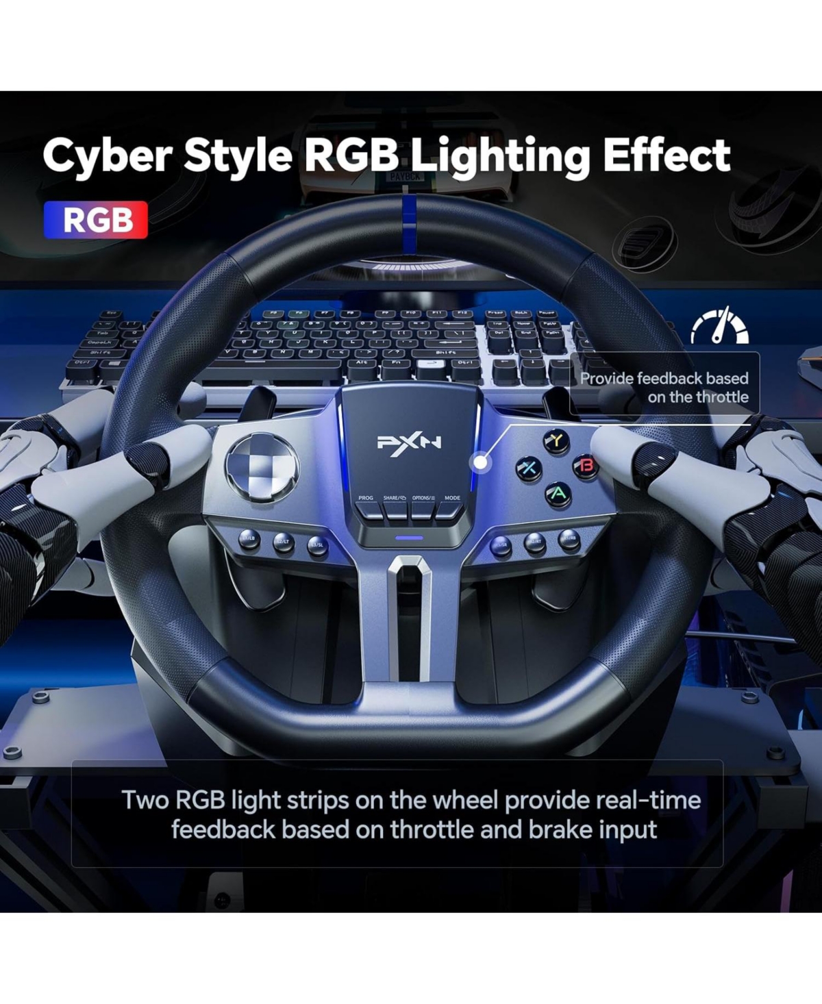 Pxn V9 GEN2 Universal Racing Wheel Bundle.