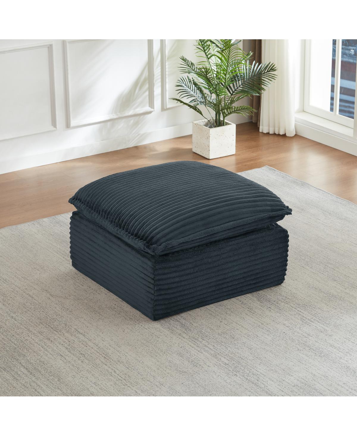 Streamdale Furniture Cloud Sectional Couches for Living Room, Convertible L-Shape Couch with Ottoman