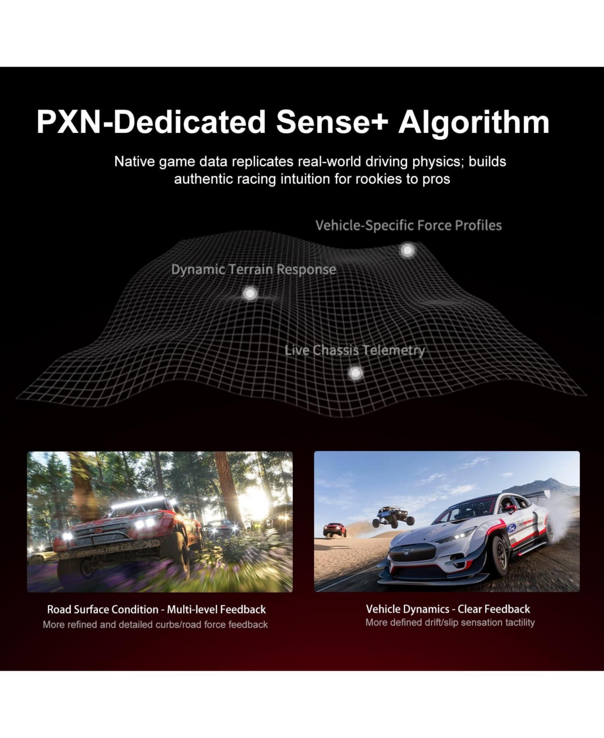 Pxn VD10 Direct Drive Racing Wheel Base – 10Nm.