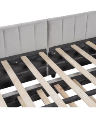 Upholstered L-Shaped Daybed with Twin Trundle