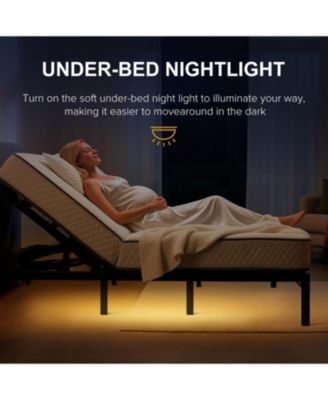 Adjustable Bed Frame Queen w/ Massage, USB, LED, Remote