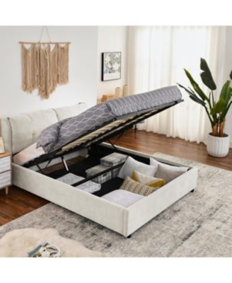 Twin size Storage Bed with Headboard