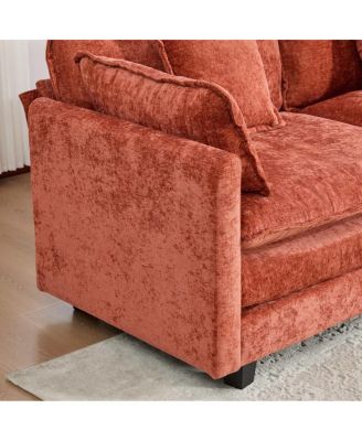 Luxurious Velvet Lounge Chair with Adjustable Backrest