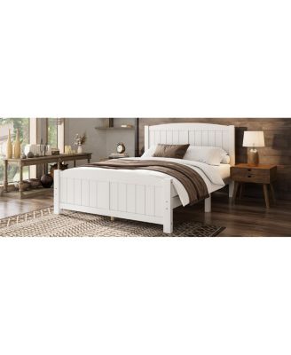 Platform Bed, Solid Wood, No Box Spring Needed