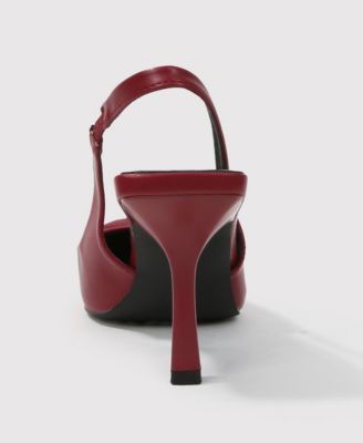 Cindy Slingback Pumps with Tonal Buckle Detail