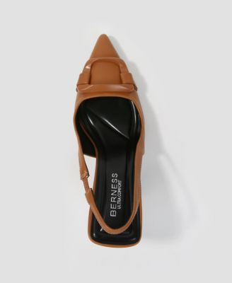 Women's Cindy Slingback Pumps with Tonal Buckle Detail