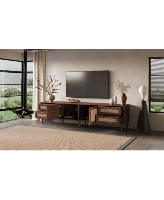 78" TV Stand for TVs up to 85", Media Console w/ 4 Drawers & Soft Close Hinges