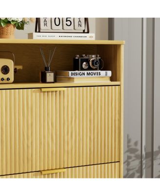 Streamdale Shoe Cabinet Storage with 2 Flip Drawers, Tall Free Standing Organizer Rack.